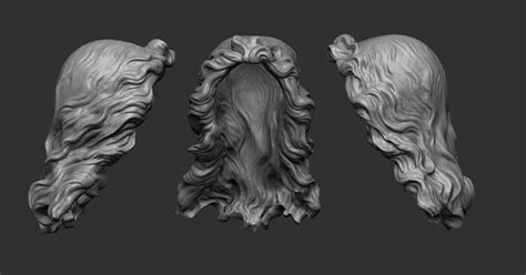 3d Stylized Hair Cgtrader