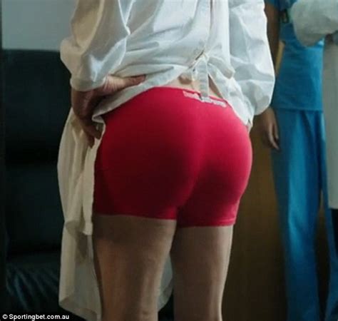 Shane Warne Sports Fake Butt Implants For Sportingbet Campaign Daily