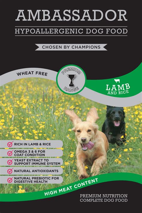 It also has the proteins which will make your dog have perfect health. Hypoallergenic Lamb and Rice dog food 12kg - Ambassador ...
