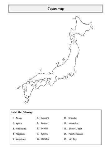 The map of japan and its geographical location, all information regarding this is available here. ** Japan map ** | Teaching Resources