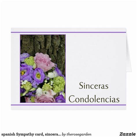 E Sympathy Card Beautiful Spanish Sympathy Card Sinceras Condolencias