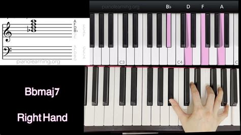 How To Play Bbmaj7 On Piano In 27 Secs Youtube