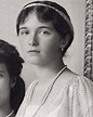 close up detail of Grand Duchess Olga Nikolaevna of Russia, a “vintage ...