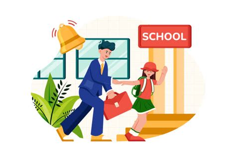 10 Mom Dropping Off School Stock Illustrations Royalty Free Vector