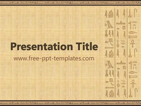 Ancient Egypt Slides Template