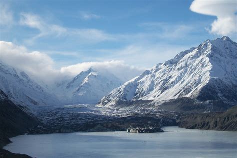 Free Images Snow Mountain Range Glacier Alps New Zealand Plateau
