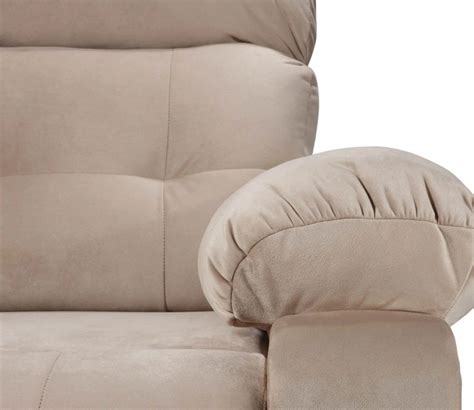Buy Vivian Fabric 1 Seater Manual Recliner Chair Beige Online In