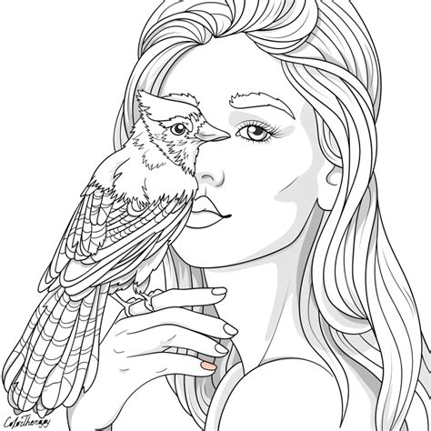 Cute Easy Adult Coloring Pages
