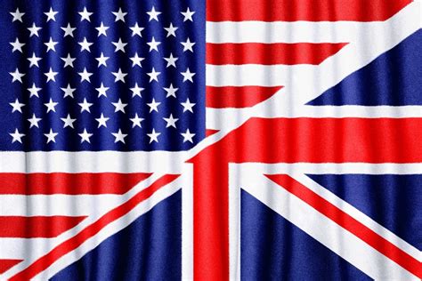Usa And Uk Flag Wall Mural • Pixers® • We Live To Change