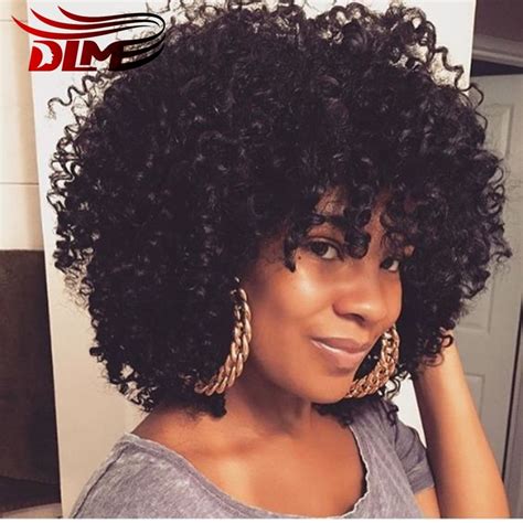 The mustache style also complements this curly hairstyle to the hilt and. Short Mongolian Curly Human Hair Wigs For Black Women ...