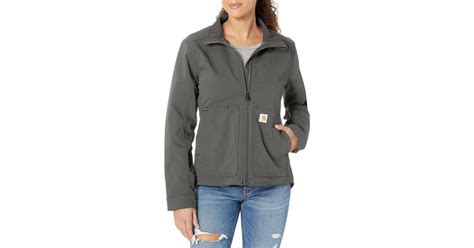 carhartt super dux relaxed fit lightweight softshell jacket in gray lyst