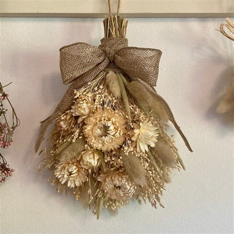Dried Flower Wall Hanging Arrangement Etsy