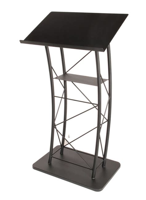 Curved Metal Lectern