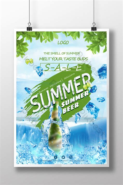Icy Summer Promotion Promotional Flyer Template Psd Free Download