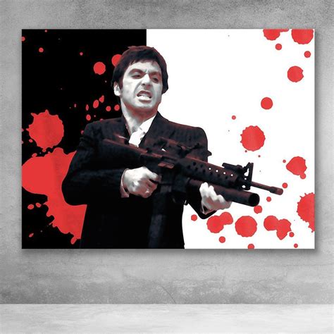 Scarface Premium Art Hand Wrapped Canvas About Our Hand Stretched