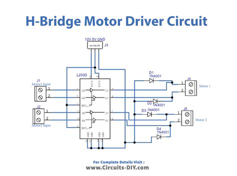 H Bridge Motor Driver Circuit L D Off