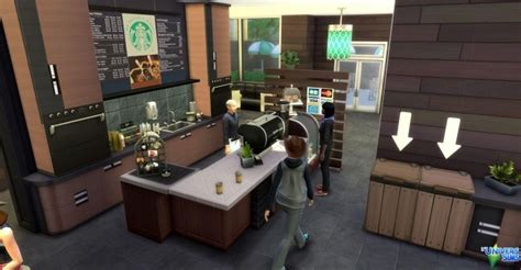 Starbucks Coffee By Audrcami Sims 4 Community Lots
