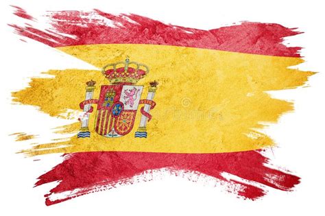 Bandeira De Grunge Spain Bandeira Da Espanha Com Textura Do Grunge