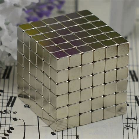 216 Pcs Magnetic Balls Cube Size 4mm 5mm Neo Magic Cube Block Nickel