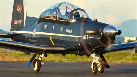 Rcaf Trainers At Yyj Ct 156 Harvard Ii Golden Hour Arrivals Youtube