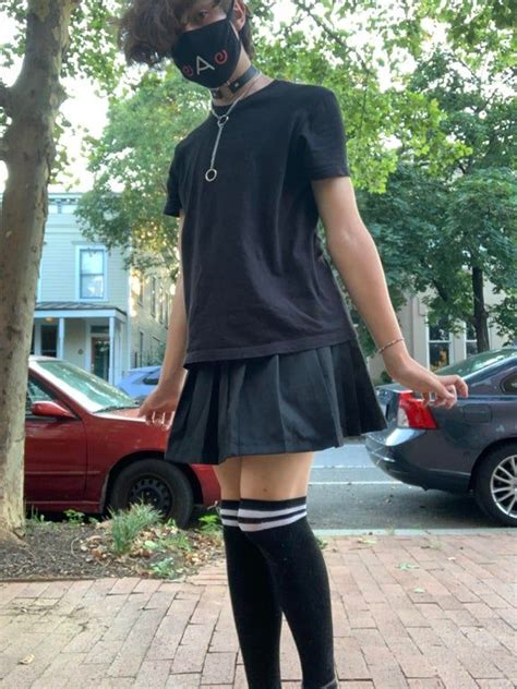 Finally Had The Courage To Go Out Femboy Fem Boy Outfits Cute Femboy