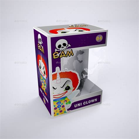 An Open Box With A Clown Face On The Front And Inside Sitting On A