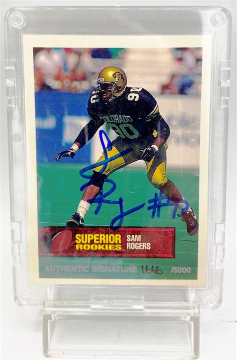 1994 Superior Rookies Sam Rogers Card #67 (Vintage Rookie Authentic