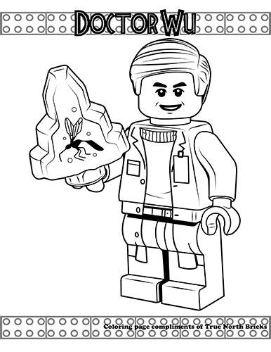Lego Colouring Page Owen Grady Lego Coloring Pages Lego Coloring Porn
