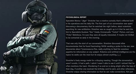 Old Operators Now Have Updated Bios In The Next Season Rrainbow6