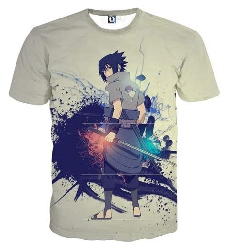 Sasuke Uchiha Art Work Design Japan Anime Dope T Shirt Saiyan Stuff