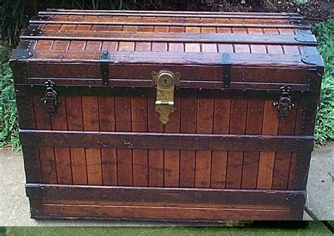 Restored Excelsior Antique Trunks Dome Top Trunk Top Quality Antique