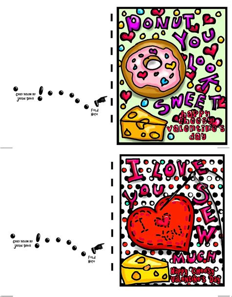 Cheesy Valentine S Cards To Print Jacque Davis Flickr