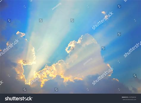 Golden Heaven Light Hope Concept Abstract Stock Photo 410760634