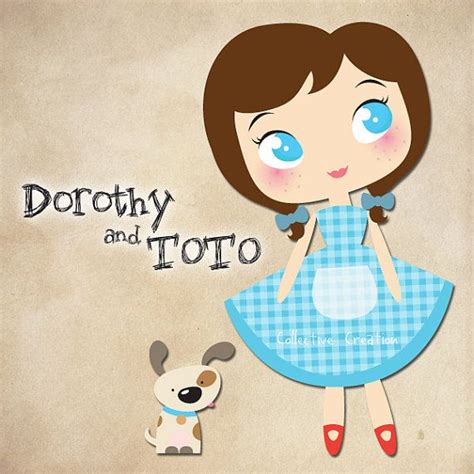 Dorothy And Toto Digital Clip Art Wizard Of Oz Personal Etsy