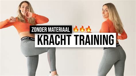 Krachtoefeningen Voor Thuis Zonder Materiaal Krachttraining The Joy Workout Youtube