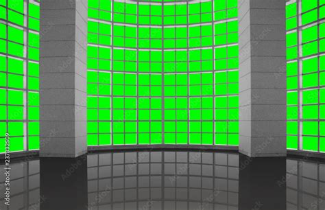 Greenscreen Conceptual Modern Industrial Architectural Windows Grid