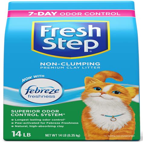 Fresh Step Non Clumping Premium Scented Cat Litter With Febreze