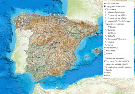 Espectador Cartográfico Da Espanha Visualizar Mapas On