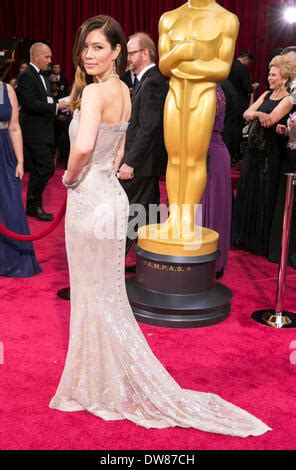 Jessica Biel Th Annual Academy Awards Red Carpet Los Angeles Usa March Stock Photo Alamy