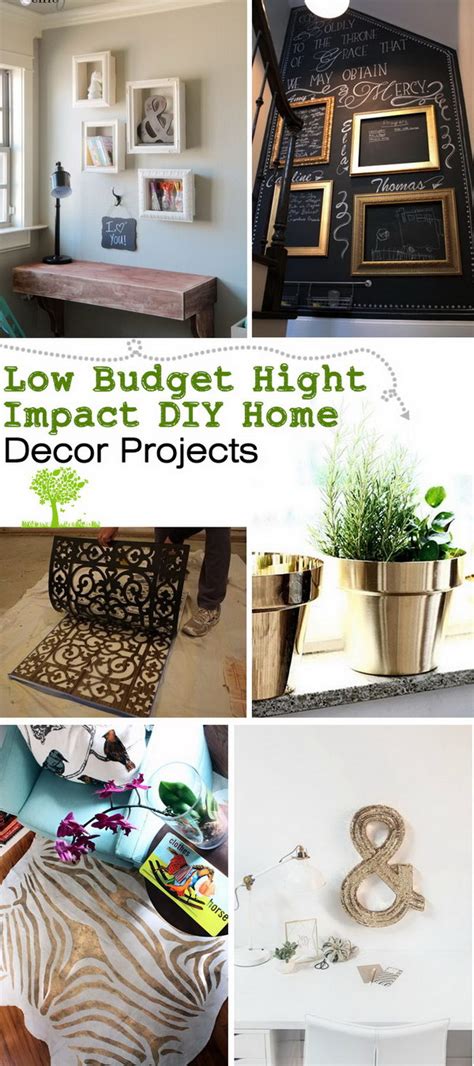 Get expert advice and ideas for smart and stylish home decorating on a budget. Low Budget Hight Impact DIY Home Decor Projects