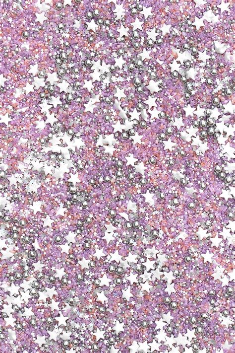 Pink Sprinkles Silver Dragees Edible Silver Glitter