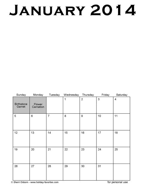 Maybe you would like to learn more about one of these? Printable January 2014 Calendars | Holiday Favorites