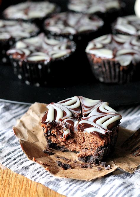 Stir until chocolate is completely melted and mixture is well blended; Death By Chocolate Mini Cheesecakes - Bakerita