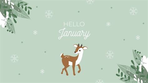 Free Cute January Desktop Wallpaper To Download