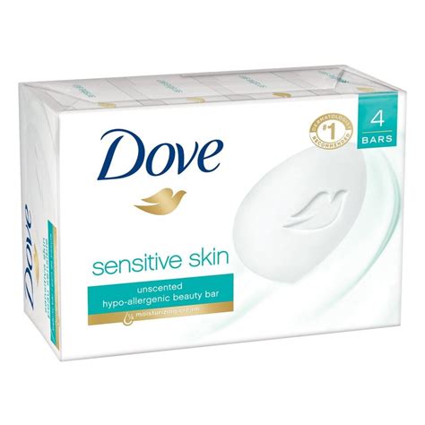 Specialist testing dove sensitive skin micellar and gentle exfoliate soaps/beauty bars on the face: Dove Bar Soap Sensitive Skin Unscented 4 oz. Bars 16-Pack ...