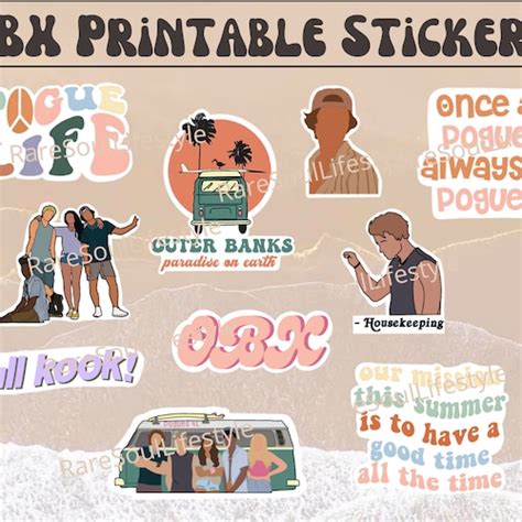 Outerbanks Printable Stickers Outer Banks Stickers Obx Etsy