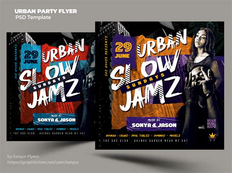Urban Party Flyer Template By Satgur Flyers On Dribbble