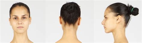 Womans Face Front Back And Side Views 3dsk Face Angles Side
