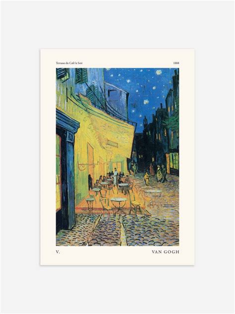 Vincent van Gogh Terrasse du Café le Soir Plakat Posters og