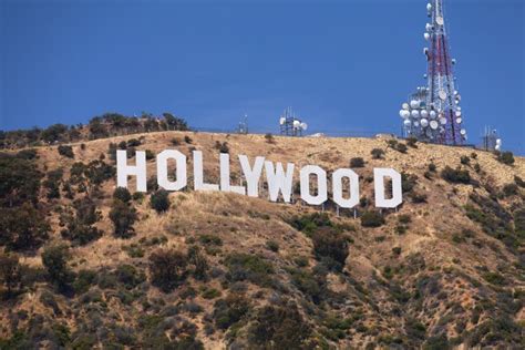 Hollywood Sign On The Hill Editorial Stock Image Image Of Mountain